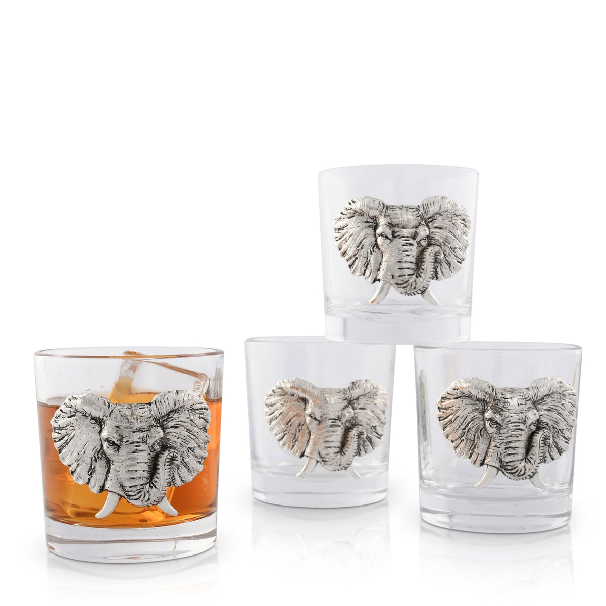 Arthur Court Equestrian Bit Bar Glasses Set of 4