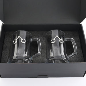 Arthur Court Equestrian Equestrian Bit Beer Mugs - Set of 2