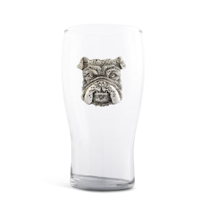 Arthur Court Wood Bowls / Boards Bulldog Beer Pint Glasses - Set of 4