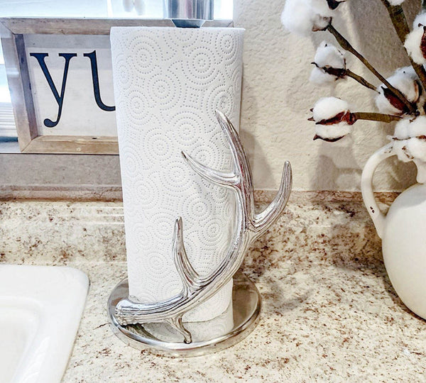 HiEnd Accents Antler Paper Towel Holder