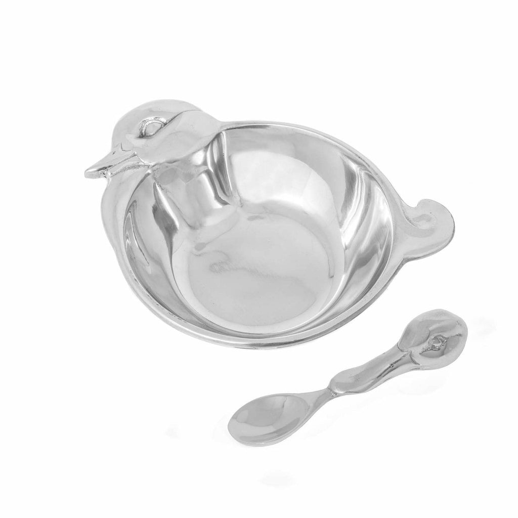 Silver Duck Baby Spoon - Templeton Silver