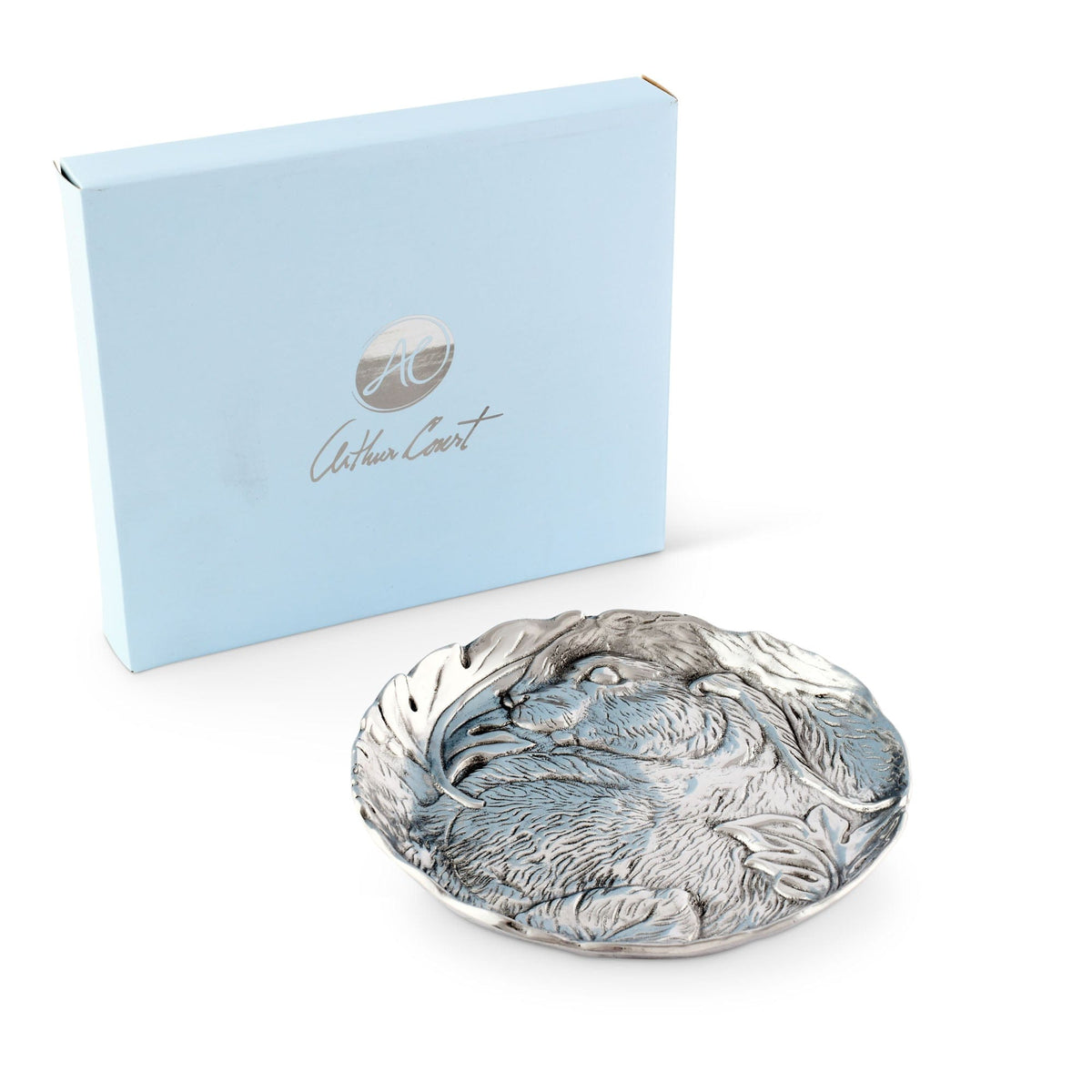 LRG Arthur Court Pewter Bunny Platter store