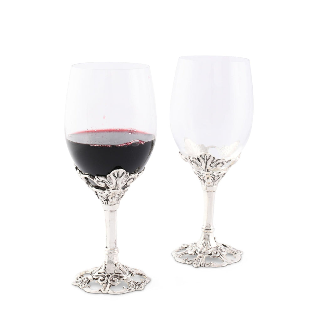 Fleur de Lis Acrylic Wine Glass Set — The Basketry