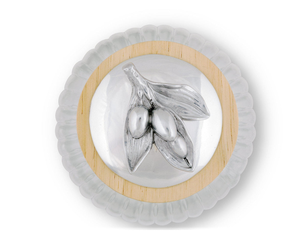 Arthur Court Olive Oblong Glass Serving Tray - Arthur Court Designs