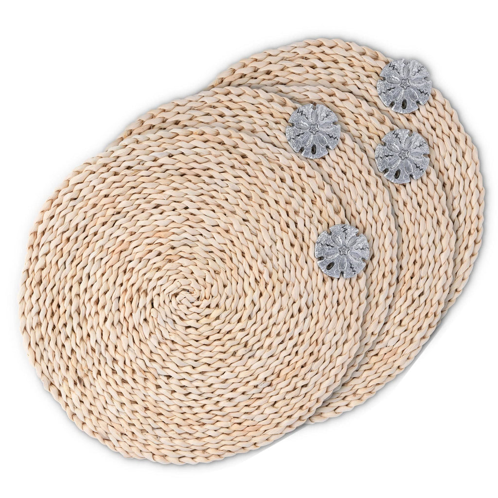 Woven Seagrass Placemats and Coasters Set